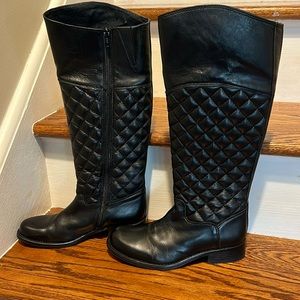 STEVE MADDEN REGGO LEATHER BOOTS Size 6